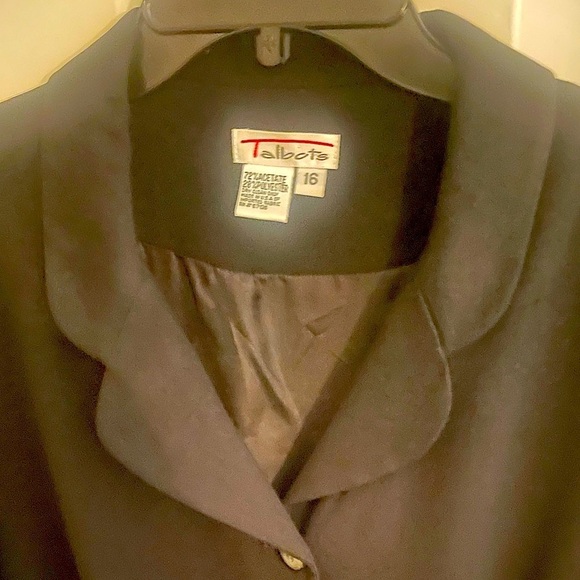 Talbots Vintage (Size 16) Black Button-down Career Office Midi Dress - Picture 3 of 12